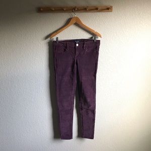 SALE Purple American Eagle Skinny Corduroys
